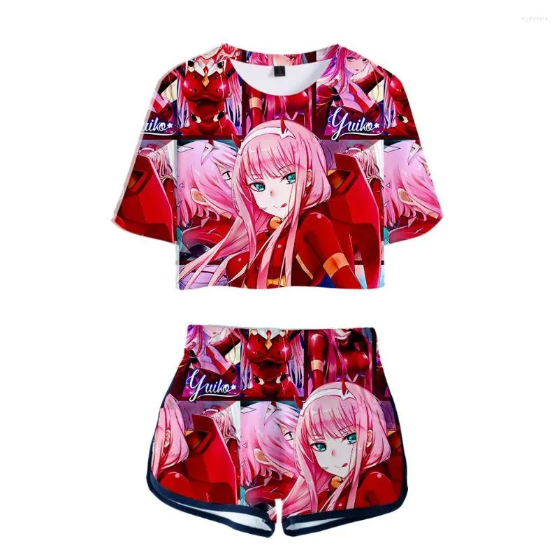 Suits de survêtement pour femmes Darling Anime dans le Franxx 3D Fashion Casual Two Pieces Set Women Clothes 2022 HARAJUKU