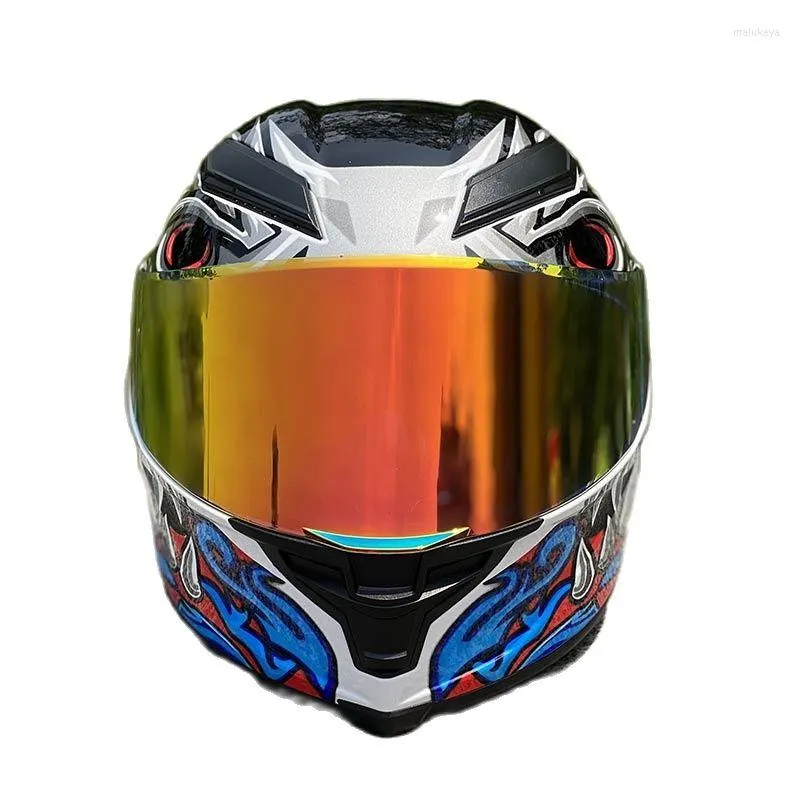 Motorcykelhjältar Män och kvinnor hjälm motocross racing motorcykel full ansikte capacete casque