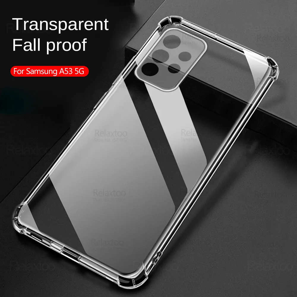 Для Samsung Galaxy A53 Case Transparent Soft Back Phone Cope для Samsunga53 5G A 53 53A SM-A536B 6,5 "Силиконовая ударная кока