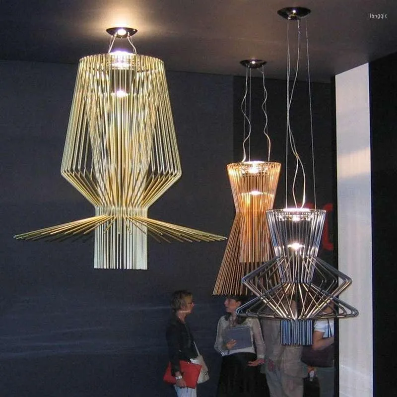 Pendant Lamps Bird Cage Allegro Ritmico Lights For Dining Room Dedroom Kitchen Italian Design Lamp Suspension Hanging