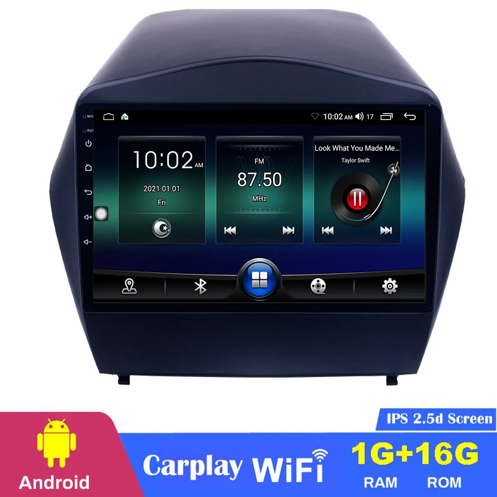 Android Car DVD 9-дюймовый голов игрок для Hyundai IX35 2009-2015 с GPS Navigation WiFi