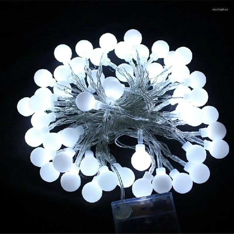 Saiten 6M LED-String-Lichter mit 50LED-Kugel-Feiertags-Dekorations-Lampen-Festival-Weihnachtsaußenbeleuchtung