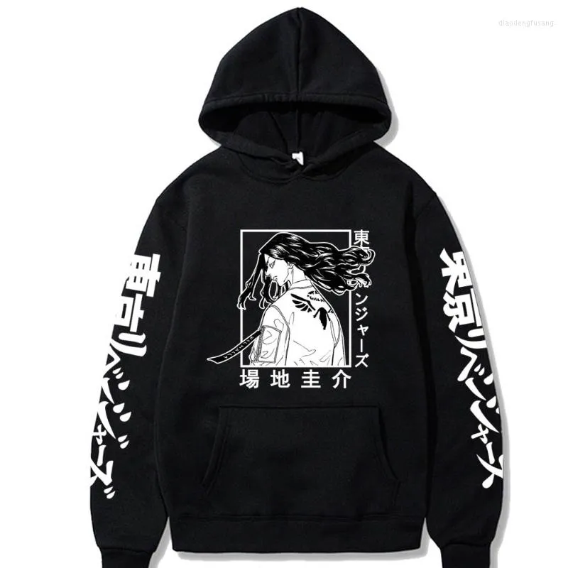 Männer Hoodies Harajuku Anime Tokyo Revengers Drucken Langarm Keisuke Baji Sweatshirts Pullover Männer Kleidung