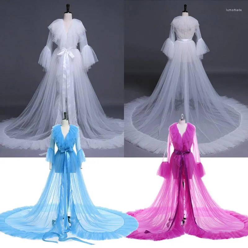 Casual Dresses Women Sexy Lingerie Long Lace Dress Sheer Gown See Through Kimono Robe Sleepwear