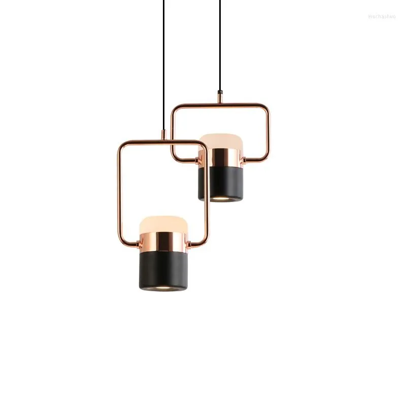 Pendant Lamps Nordic Modern Design Golden Black And White Led Light Bucket Lamp Lighting For Living Room Bedroom Kitchen Dining Bar