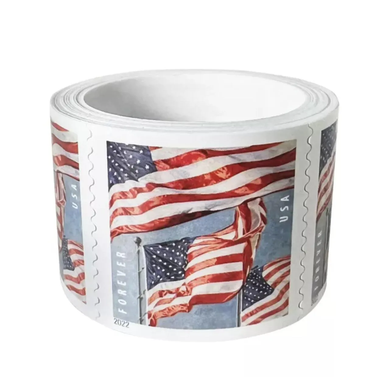 2022 US Flag First Class Mail Roll for Envelopes Letters Postcard Office Mailing Suppliesカード記念日誕生日結婚式のお祝い