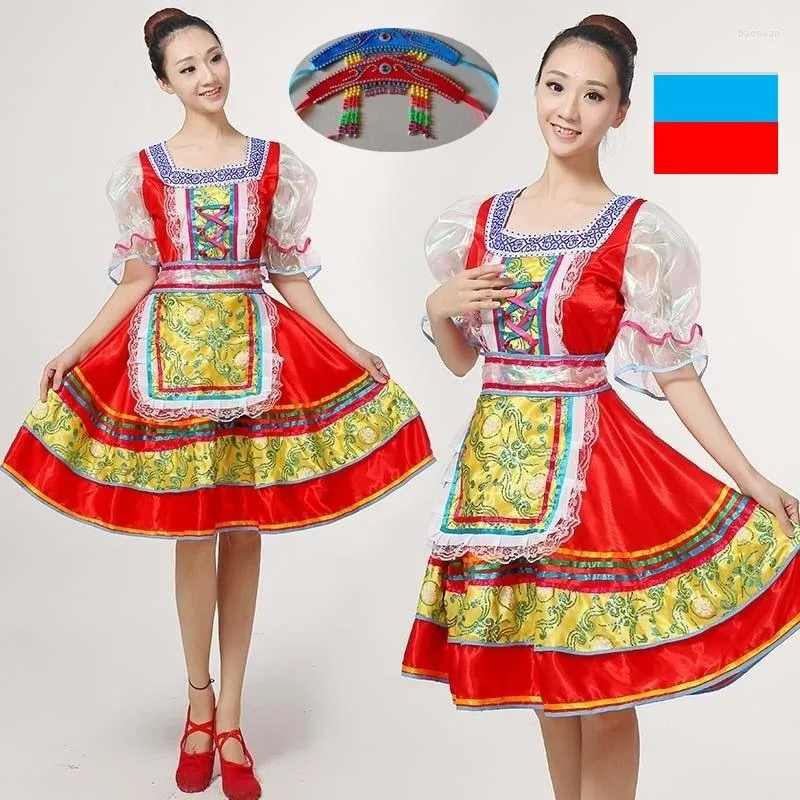 女性の伝統的なロシアのコスチューム ステージウェア中国の 女性の伝統的なロシアのコスチューム ステージウェア中国の