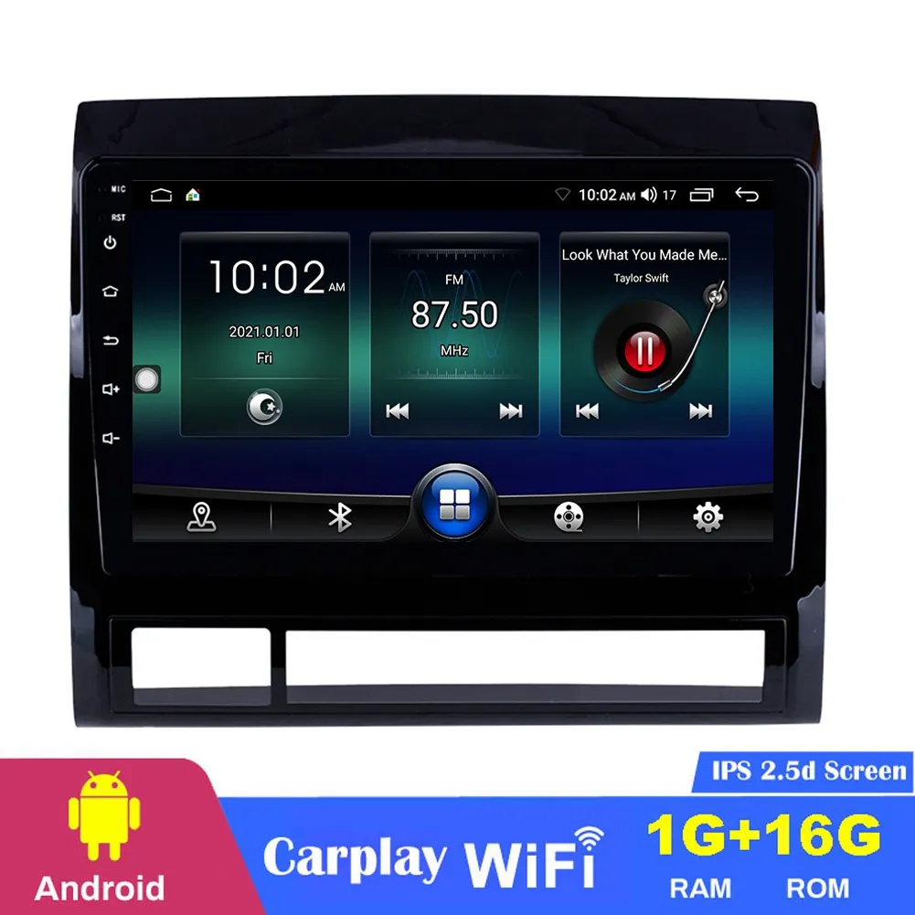 Android GPS Navigation Car DVD Player Toyota Tacoma/Hilux 2005-2013 America الإصدار مع HD Touchscreen SWC