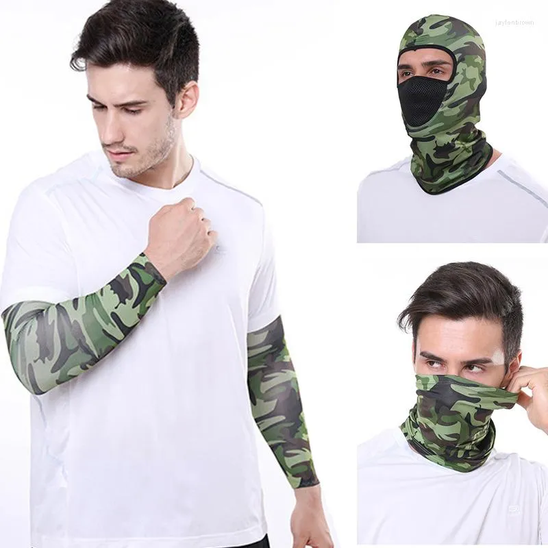 Bandanas utomhussport bandana militär camo taktisk balaclava tube halsduk fiske vandring cykling ansiktsmask nacke gaiter cover pannband