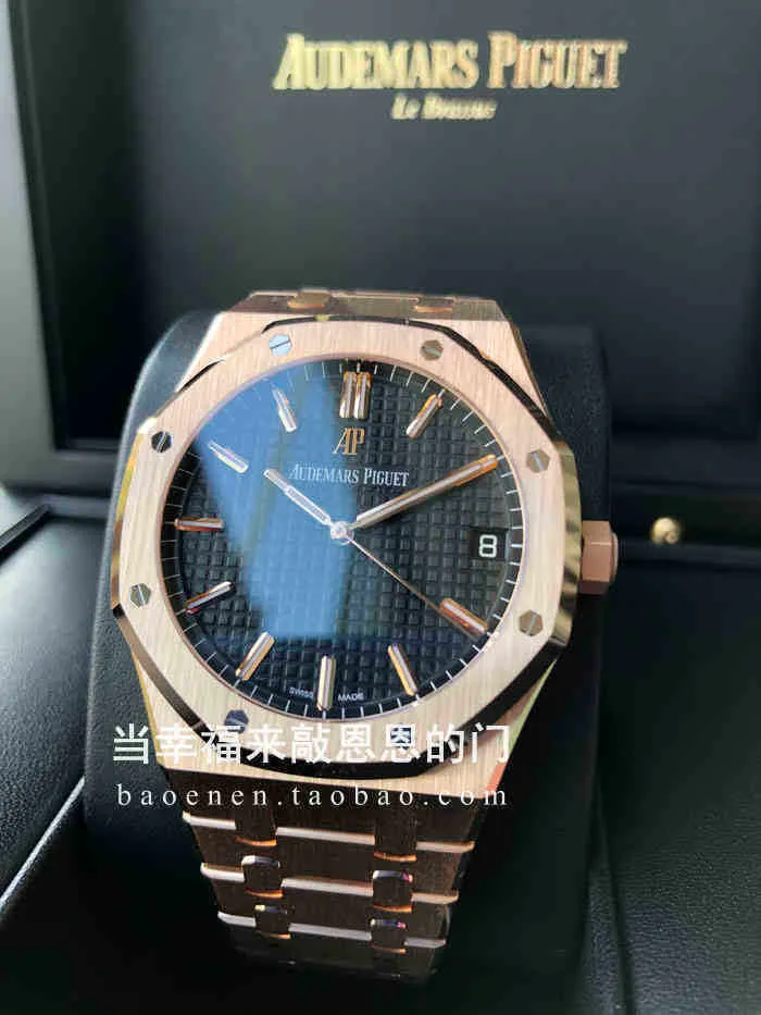 APF ZF NF BF N C Luxury Mens Mechanical Watch Roya1 0ak All Gold 15500OR OO。 1220OR。 01 Swiss ESブランドリストウォッチ8O78