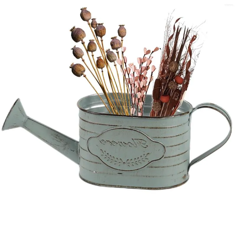 Vases Vintage Flower Bucket Rustic Metal Milk Puche Vase Galvanis￩ Ferme fran￧aise CAND