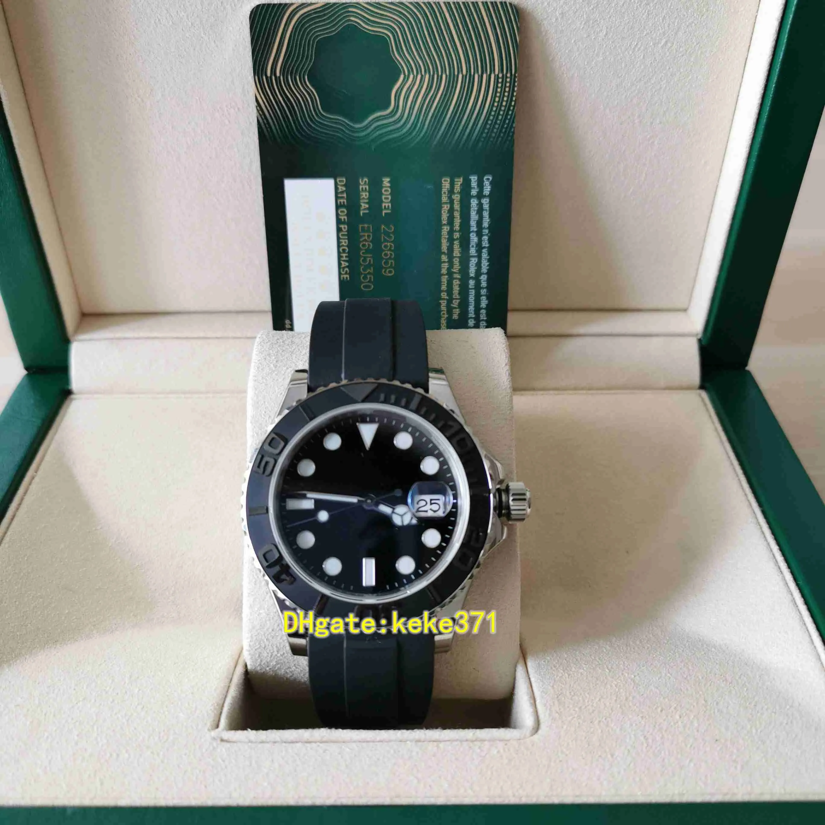 Perfecte EWF herenhorloges 42 mm m226659-0002 226659 elastiekjes roestvrij zwarte wijzerplaat 3235 ETA-beweging mechanisch automatisch herenhorloge Mr Watches