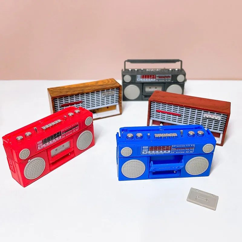 Puppenhaus Miniatur Radio Modell Recorder Player Spielzeug Puppe Möbel Dekor Puppenhaus Retro Recorder Player 1141