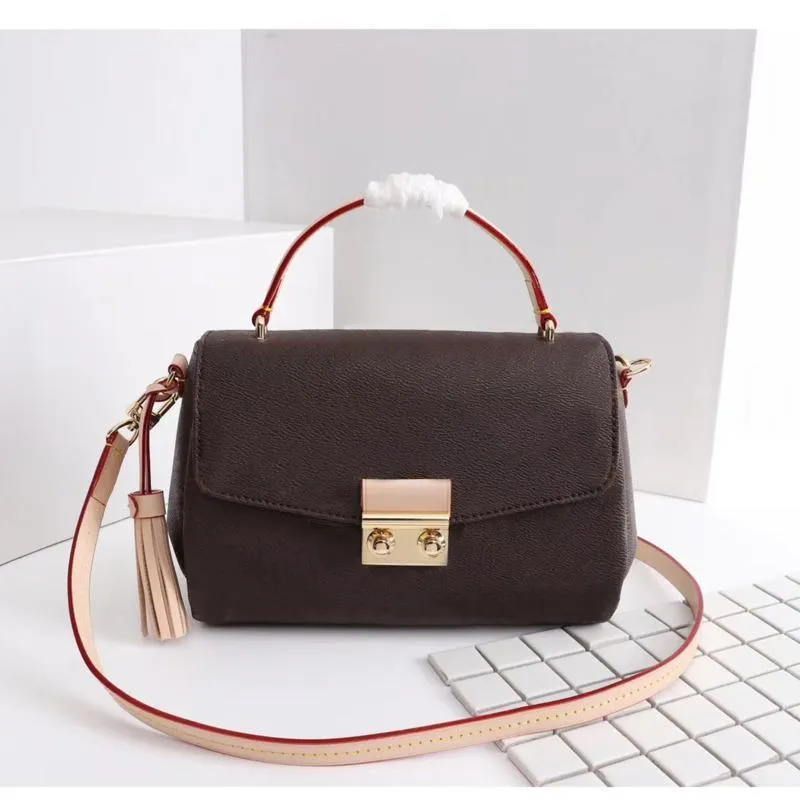 Tassel Messenger Bag Crossbody Purse Genuine Leather Croisette Elegant Shoulder Designer sacs Sac à dos N41581