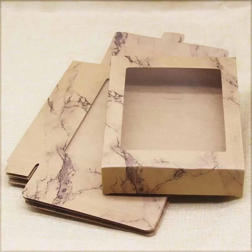 Packaging Box Color Printing gift packaging boxes Paper universal packaging box PVC window white Exquisite kraft papers box various Patterns