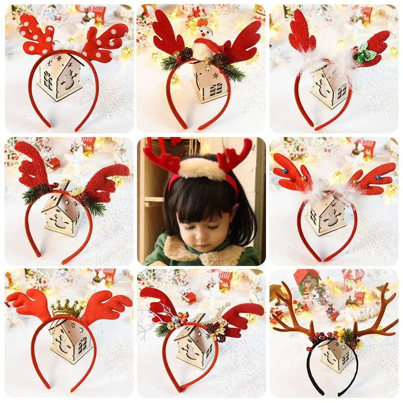 Hair Accessories Women Girls Christmas Headbands Santa Tree Elk Antlers Cute Headband Party Hoops Fashion