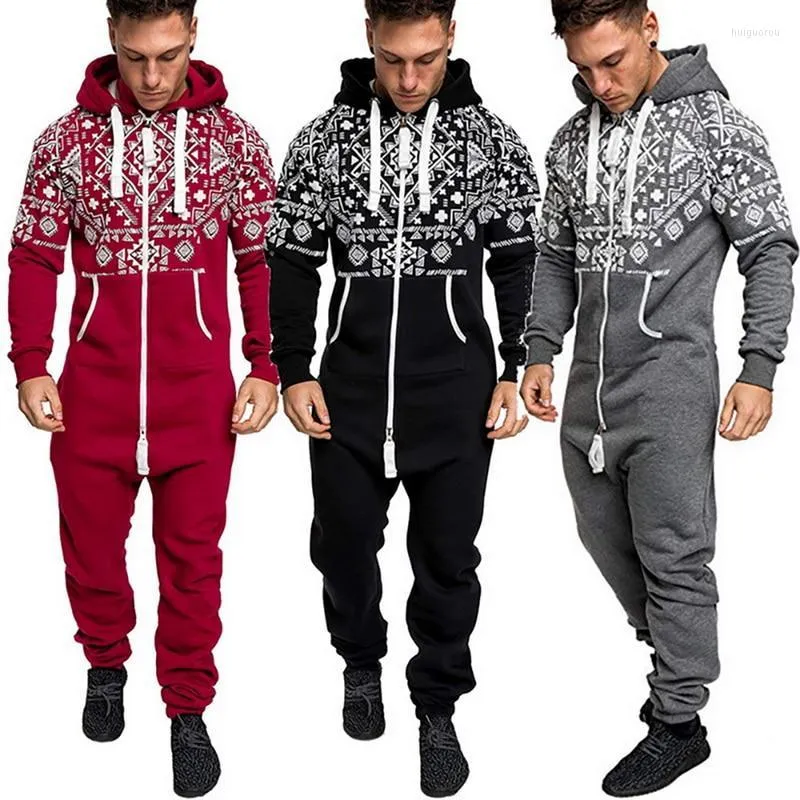 Hommes Survêtements Hommes Hommes Combinaison Patchwork Sportswear Survêtement À Capuche Décontracté Avec Poche Imprimé Pull 2022 Mode Hiver Chaud