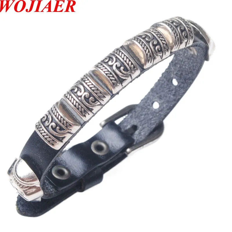 Retro rivetto punk cool hip hop accessorie bracciali teschio in pelle braccialetto regolabile gioielli da donna da uomo BC015