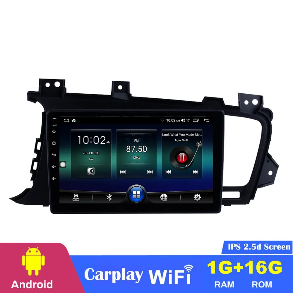 9-дюймовый автомобильный DVD-плеер Android Auto Radio с GPS Navigation для Kia K5 2011-2014 LHD зеркальная ссылка FM AM USB Wi-Fi Support SWC 1080p