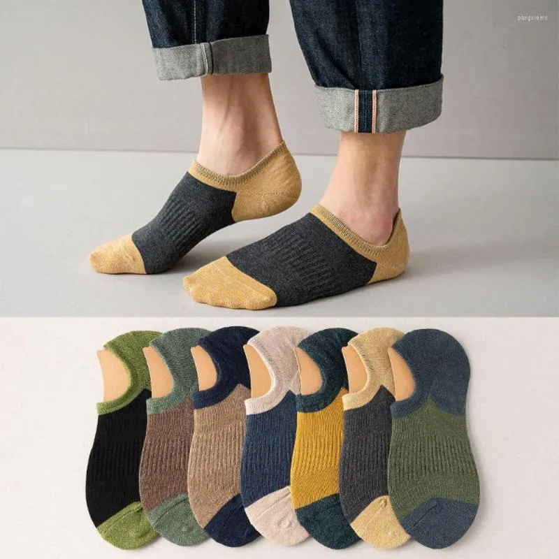 Heren sokken 10 paren man ademende sport retro stijl casual enkel klassiek patchwork mannen korte low cut boot