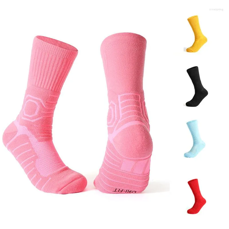 Chaussettes de sport professionnelles pour femmes et hommes, Tube Long de basket-ball, serviette haute épaisse, absorbant la sueur, antidérapantes, respirantes Elite