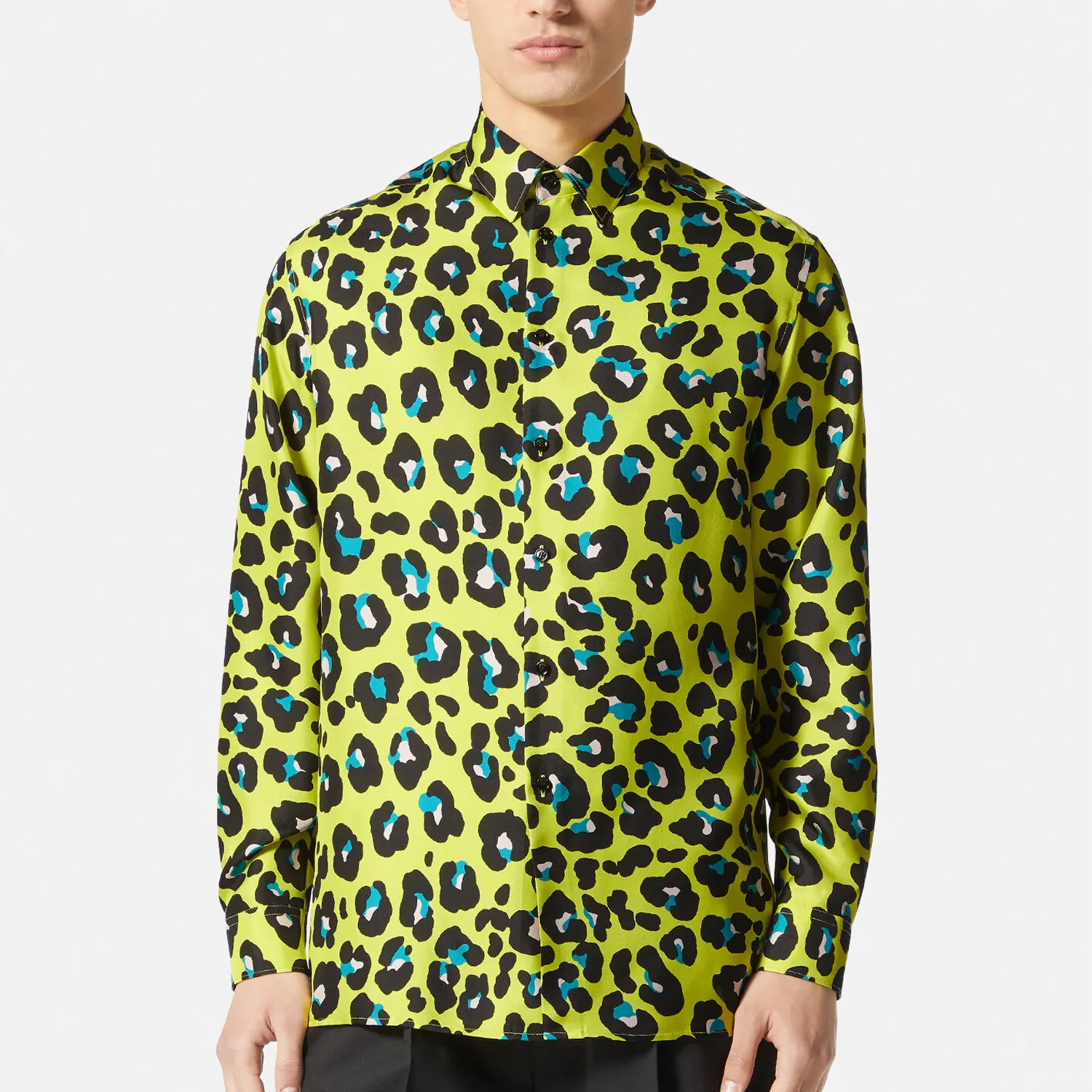 DAISY LEOPARD SHIRT Мужские рубашки Брендовая одежда Мужская классическая рубашка с длинным рукавом Качественные хлопковые топы в стиле хип-хоп