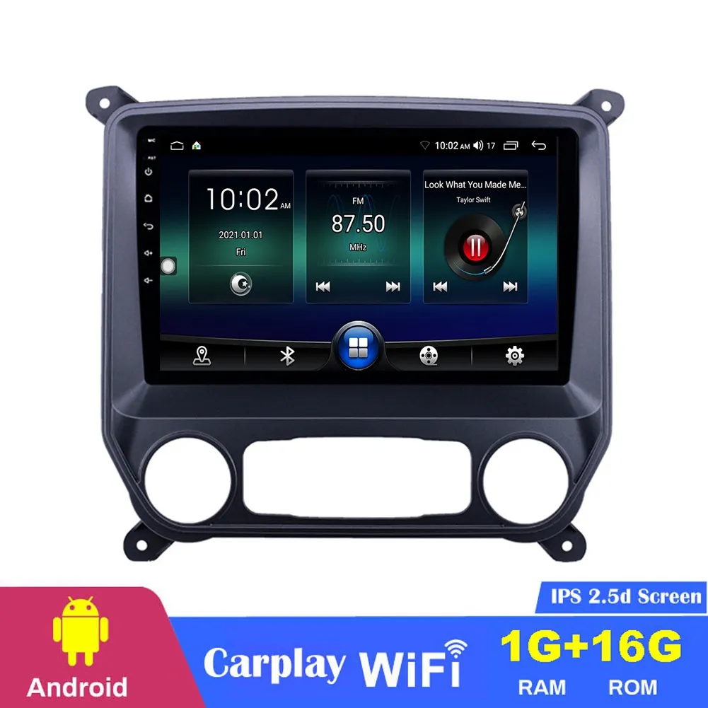 Autoradio lecteur dvd de voiture stéréo 10.1 pouces Android pour 2014-2018 chevy Chevrolet Colorado Navigation GPS avec USB WIFI AUX