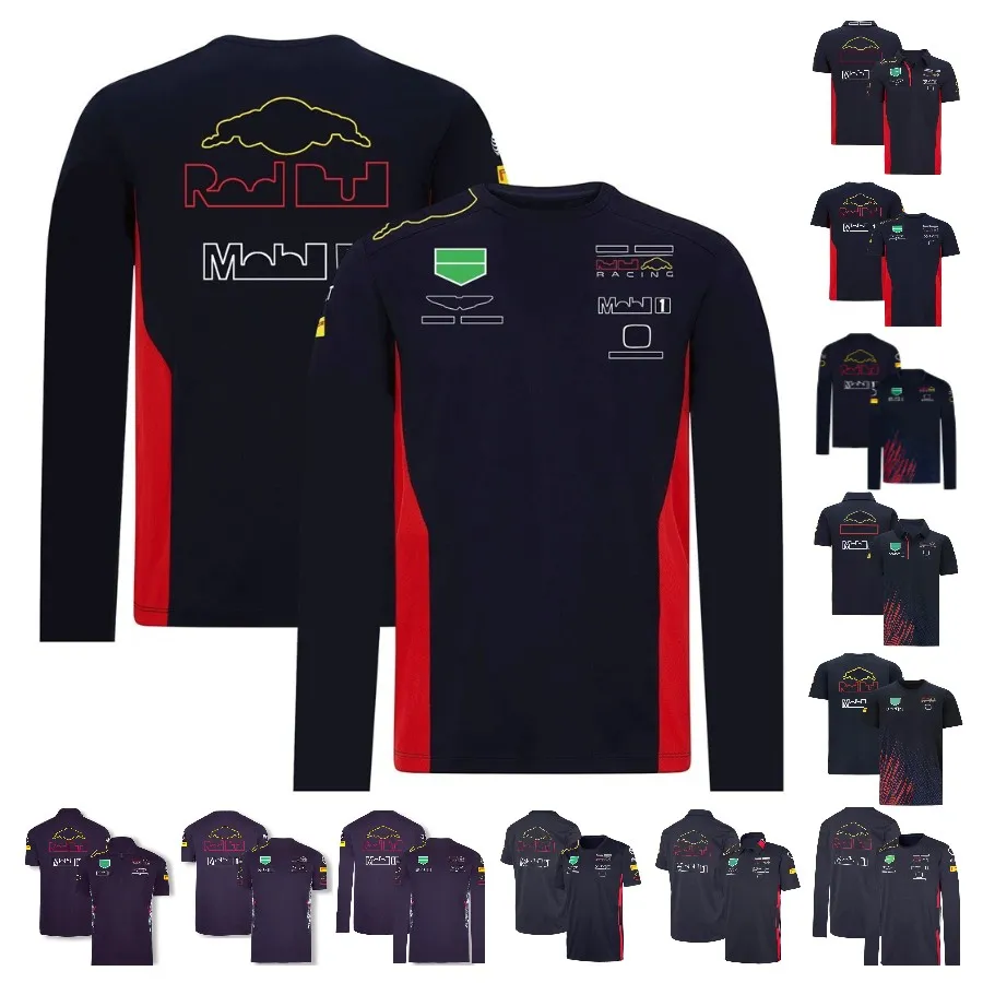 Herren-T-Shirts, F1-T-Shirt, Formel-1-Team-T-Shirt, kurzärmeliges Fahrer-Revers-Poloshirt, Tops, Sommer, neues Herren-Racing-Langarm-T-Shirt, Jersey Jmx0 Hwqy