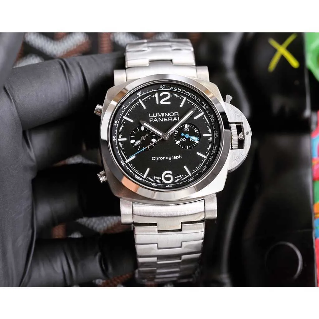 Designer Watch Watches For Mens Mechanical Automatic Movement Sapphire Mirror Storlek 47mm 13mm Steel Watchband Sport Wristwatches Hxi2
