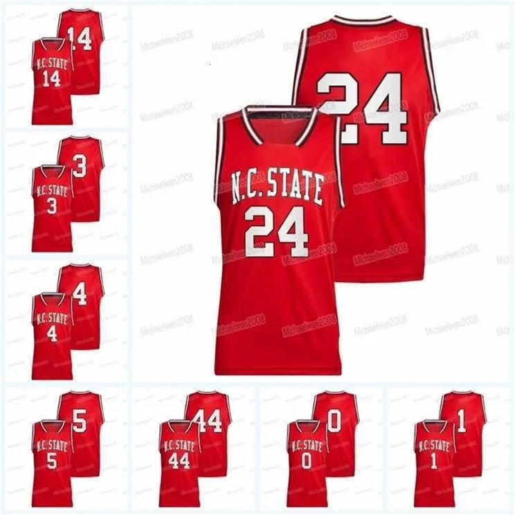 Gla MitNess NC State Wolfpack 2022 College Basketball Reverse Retro Jersey NCAA Alex Nunnally Dereon Seabron Ernest Ross Terquavion Smith Jericole