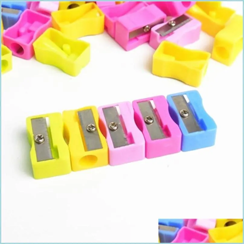 Pencil Sharpeners Manual Pencil Sharpener Stationery Office Supplies School Wholesale Student Gifts Price Drop Del Nerdsropebags500Mg Dhd4U