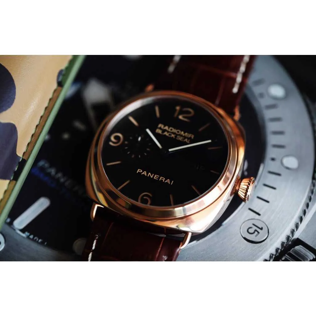 Herren Uhren für Männer mechanische automatische Bewegung Saphirspiegel 44 mm Kuhspur wasserdichte Armbanduhr Armbanduhr