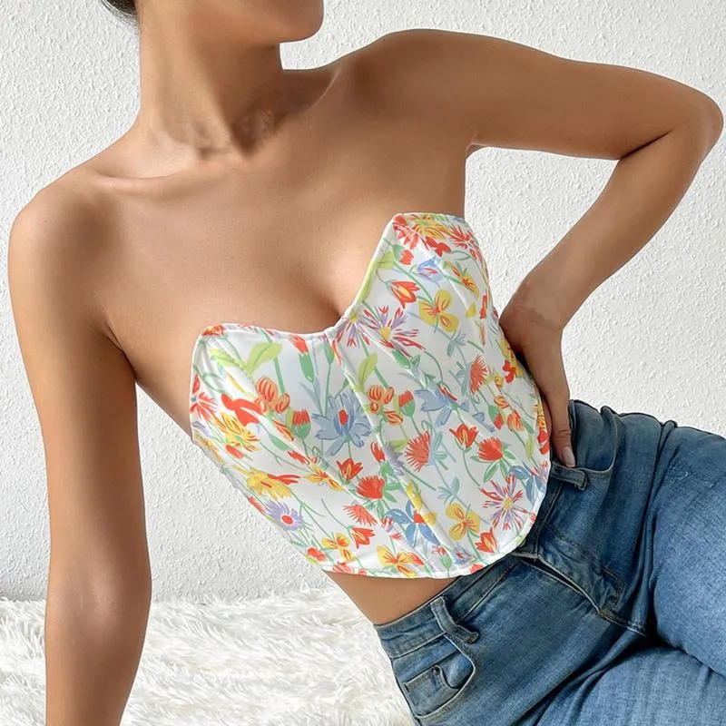 Men's Body Shapers Lace Firm Control Women Bra Strapless Satin Tube Top Crop Bustier Sheer Casual Blouse Tops Bodysuit