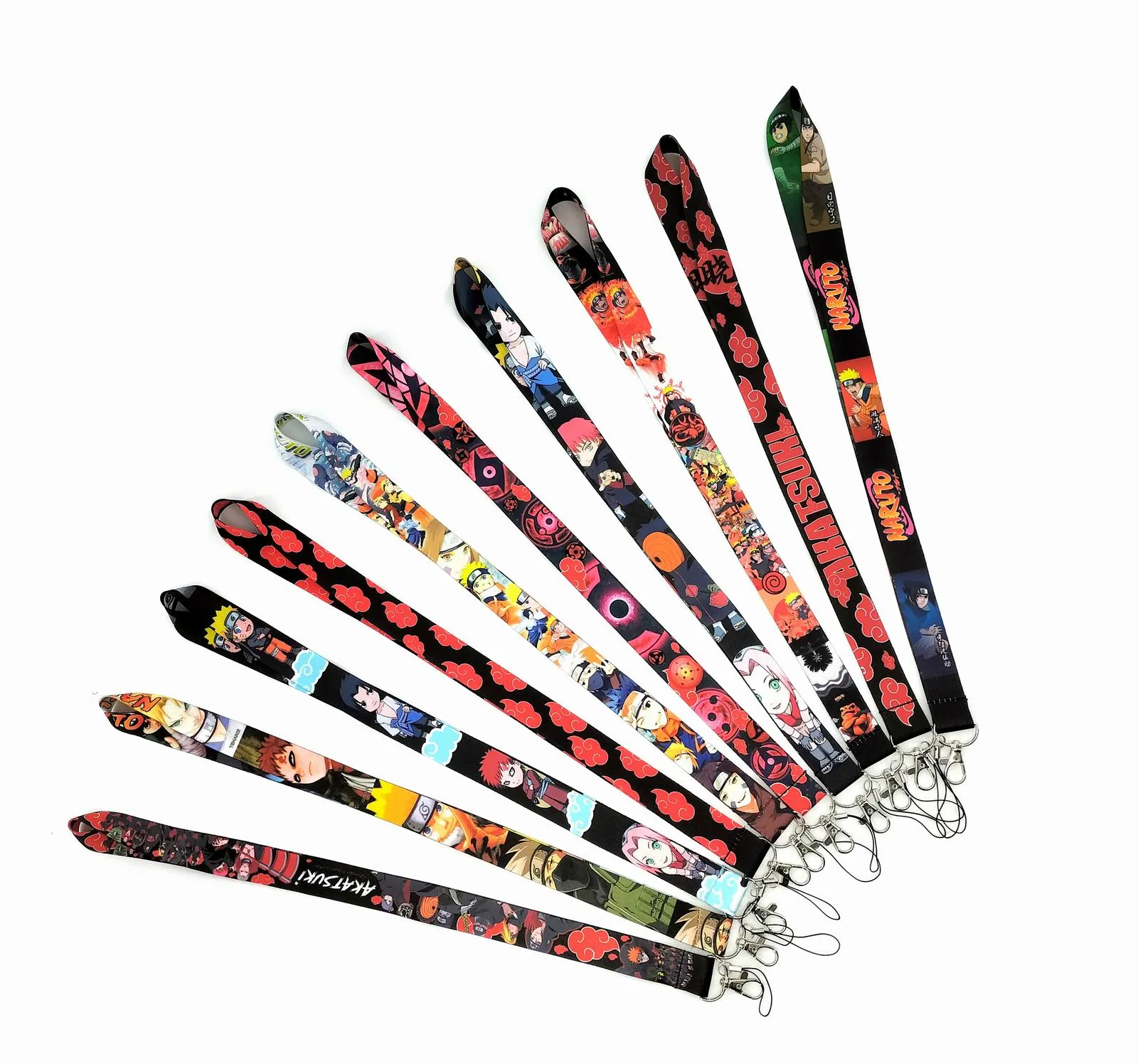 Handy-Riemen Charms Großhandel 10 Stück Beliebte Cartoon Japan Anime Junge Mädchen Liebe Handy Lanyard Schlüsselanhänger Anhänger Party Geschenk Gefälligkeiten #0031