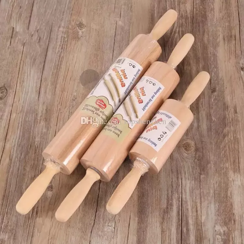 3 Size Professional Wooded Rolling Pin For Baking Dough Rolle Smooth Tapered Design Fondant Pie Crust Cookie Pastry Kitchen Cooking Baking Tools