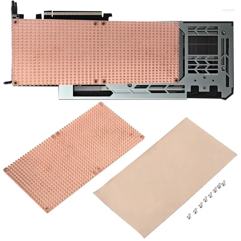 コンピューター冷却グラフィックスカード3090/3080用のヒートシンク銅カバープレートフルブロック1pc 2/4mm 11ub