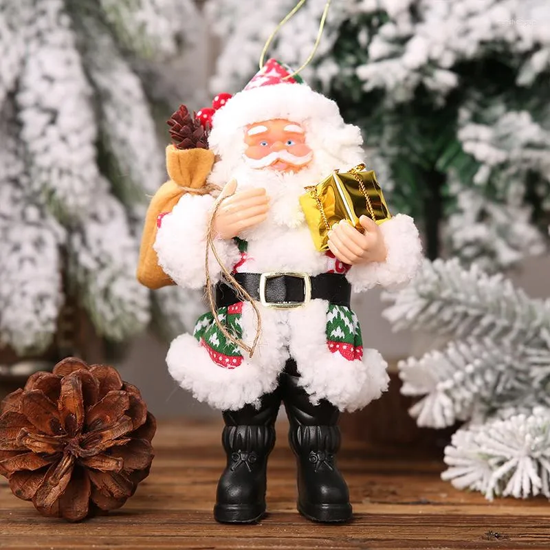 Decorações de Natal bem-comportadas e elegantes Papai Noel Ambientalmente amigável, belos ornamentos seguros