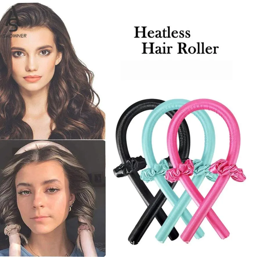 Asta di curling senza riscaldamento Capelli pigri per capelli pigri cuochi spug pioli per fiori di ferro set modellazione di strumenti di acconciatura fai -da -te 11 colori