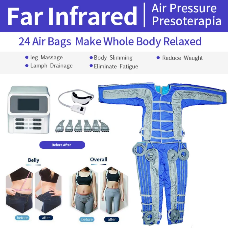 Slimming Machine Fat Loss Beauty Air Wave Pressure Far Infrared Suit Skin Care Pressotherapy Body Contouring