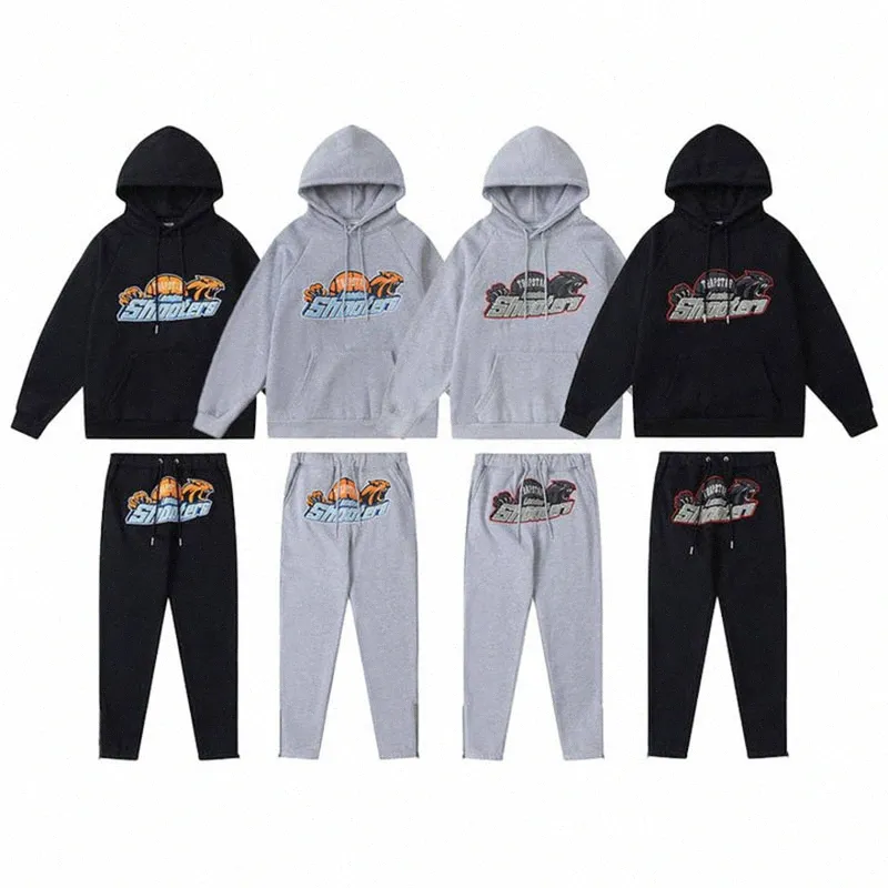 Mens Trapstar Tracksuits Trousers Set Designer Hoodies Streetwear