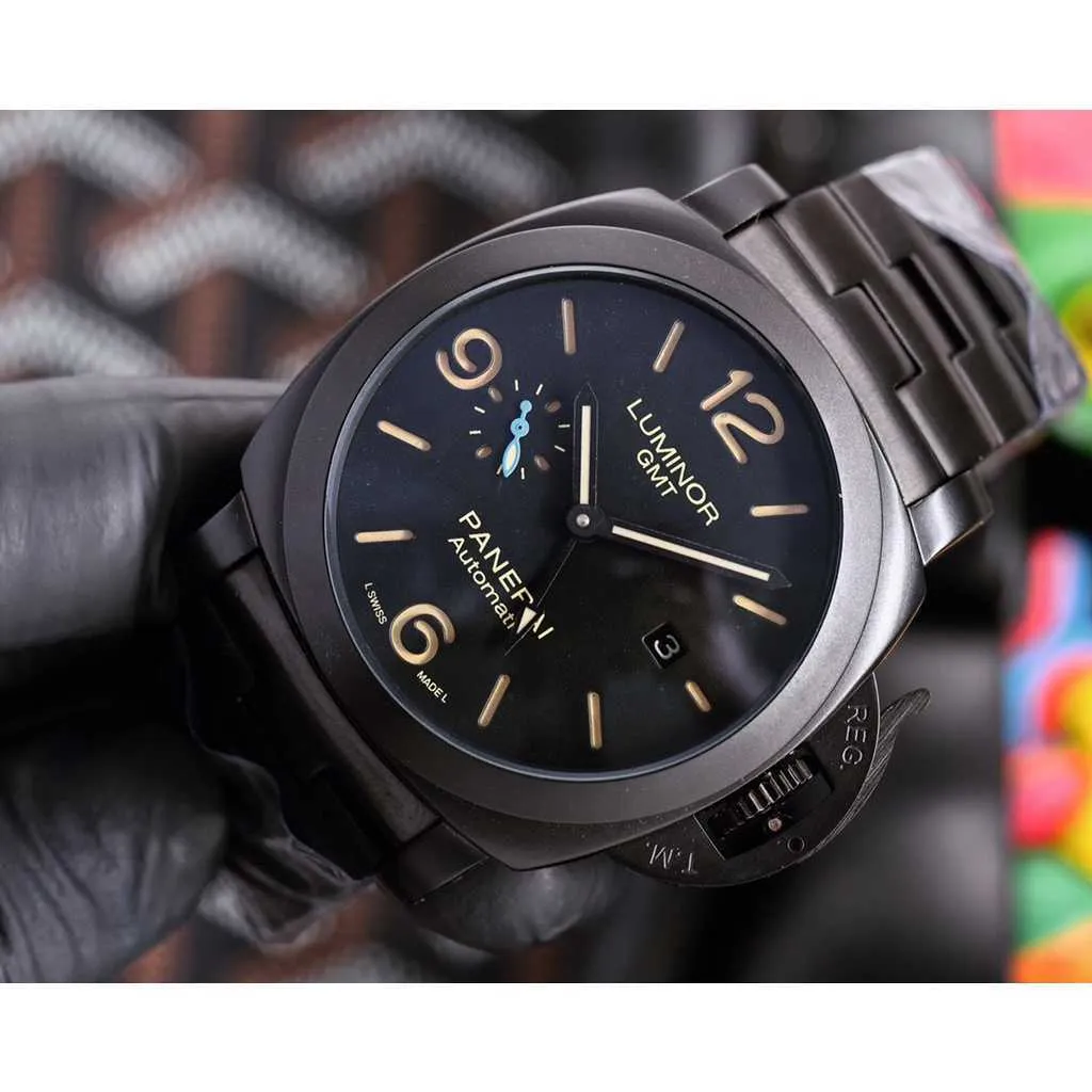 Męskie zegarki do mechanicznego automatycznego ruchu szafirowe lustro rozmiar 44 mm sportowe wodoodporne zegarek zegarek na rękę