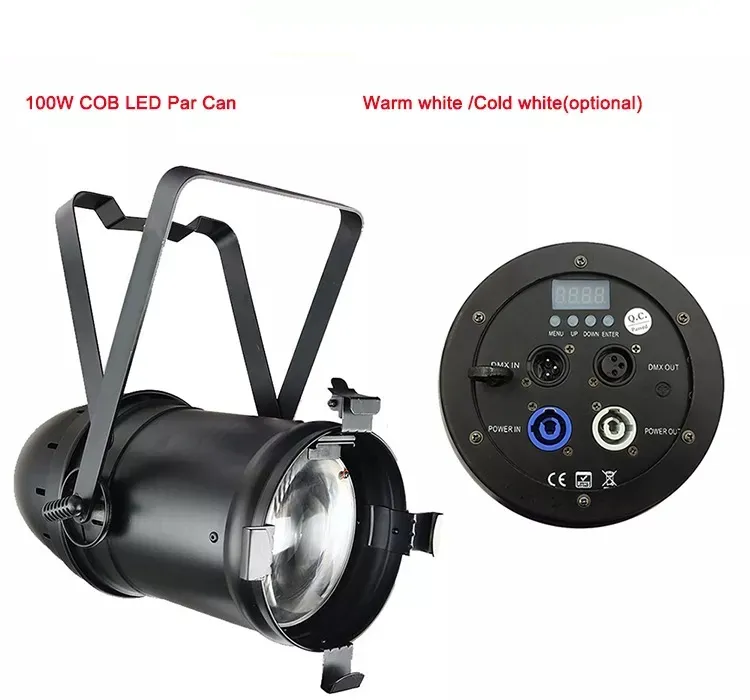 COB LED PAR LIGHT ZOOM CRI 92 따뜻한 흰색 3200K 100W 스포트라이트