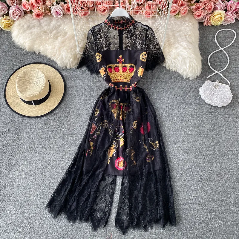 Retro Hepburn Style Lace Collar Dress with Stand Collar and Slim Waist for  Women from Dhgate Basic & Casual Dresses - price 56.2