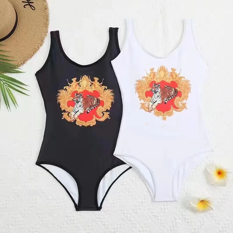 L2022 Luxury Bikini Sexy Women One Piece Swimsuit Sleeveless Designer Swimwear Backless Printed Brand Swimwear Beachwear Bathing