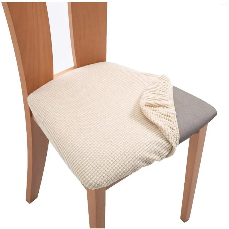 Housses de chaise housse élastique protecteur épais housse de coussin de siège extensible pour chaises de cuisine de salle à manger