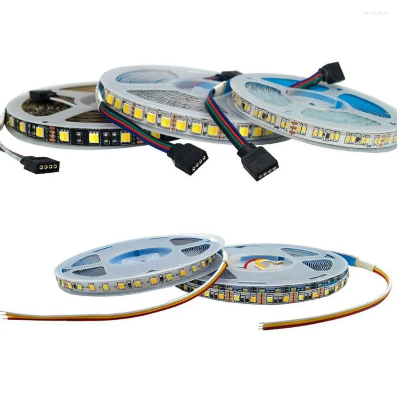 Strips 5m 120leds/m 3014 2835 CCT WW CW LED STRIP KLEUR TEMPERIAL INTAPERBARE 5V 12V 24V 24V