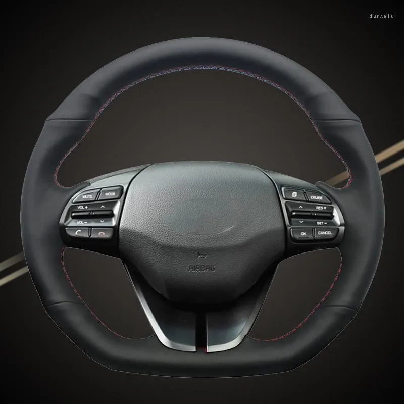 O volante do volante tampa o carro travando na capa para Elantra 4 2022 IONIQ 2022-2022 Auto-trança-estilo