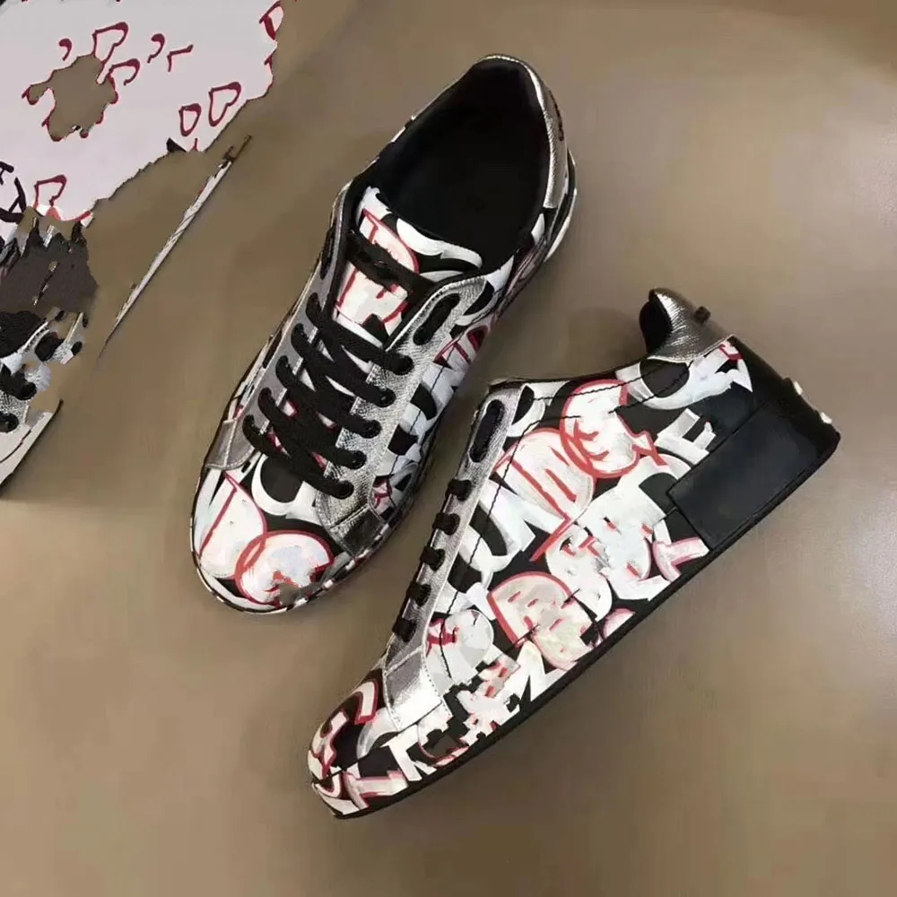 Top Nieuw aankomst Casual schoenen White Black Red Fashion Heren Vrouwen Leer Ademschoenen Open Lage Sports Sneakers HC191011 Adasdaws