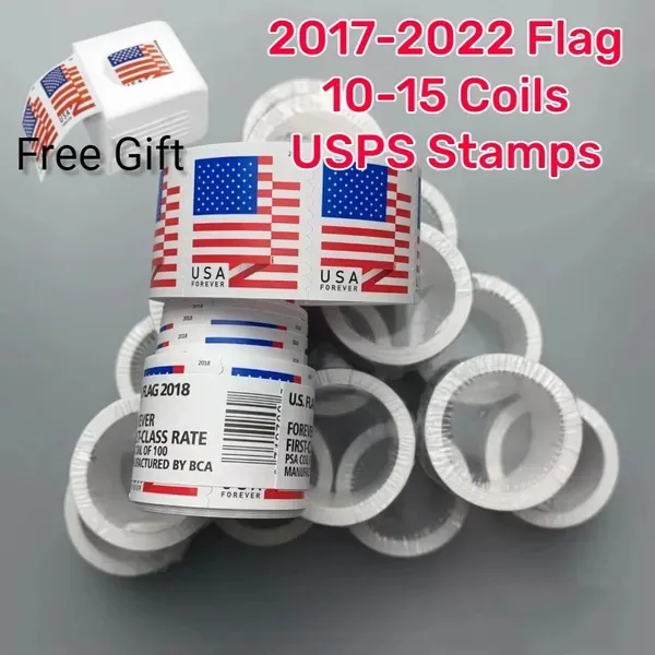 First Class Forever Us Flag for Enveloppes Letters Postcard Office Mail Supplies Cartes Anniversaire Anniversaires
