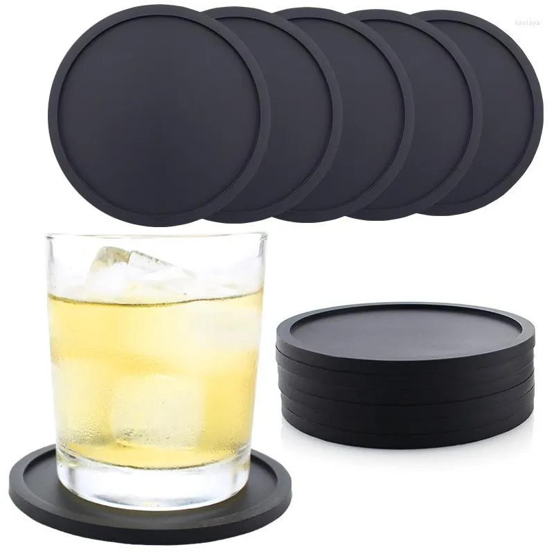 Tapetes de mesa 1pc Silicone Bebing Setent Storar Cup Pad Placemats Acessórios de cozinha de café NONSLIP